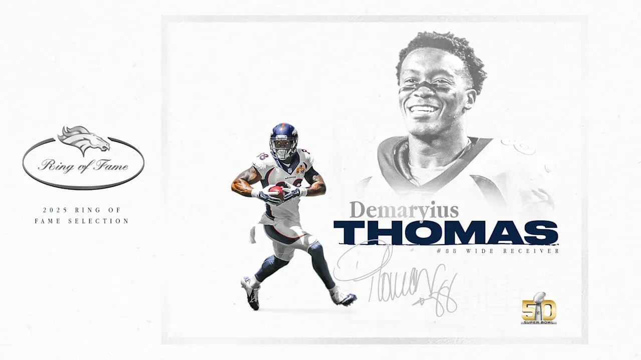 Demaryius Thomas Juara Super Bowl 50 Terpilih dalam Hall of Fame Denver Broncos